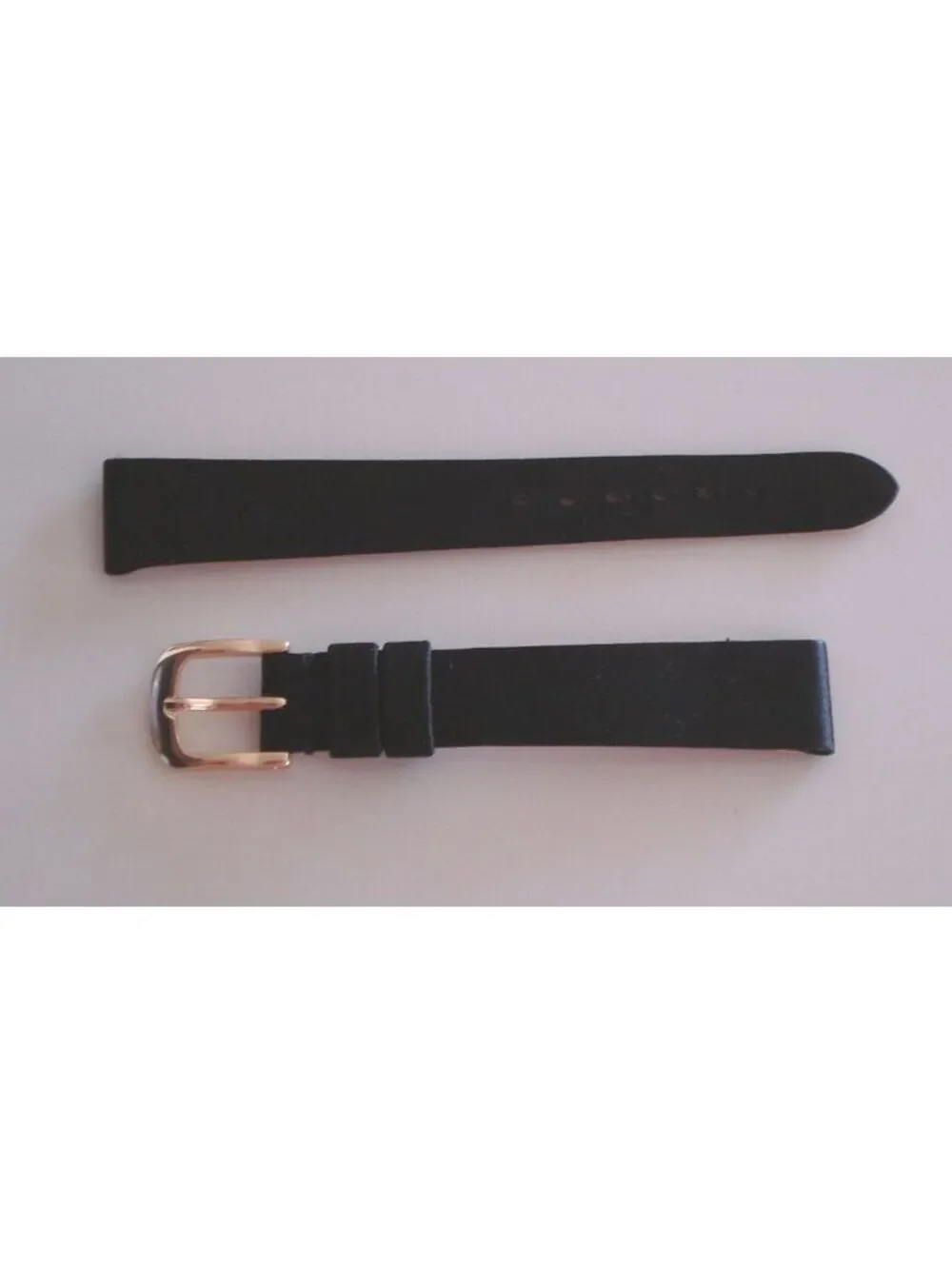 BNWOT - Black Satin and Leather Watch Strap Handmade in France